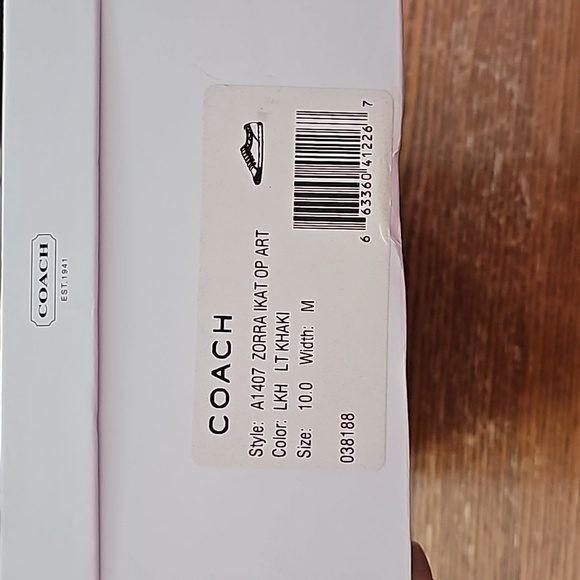 Coach Zorra Ikat Op Art tennis shoes - Picture 7 of 7